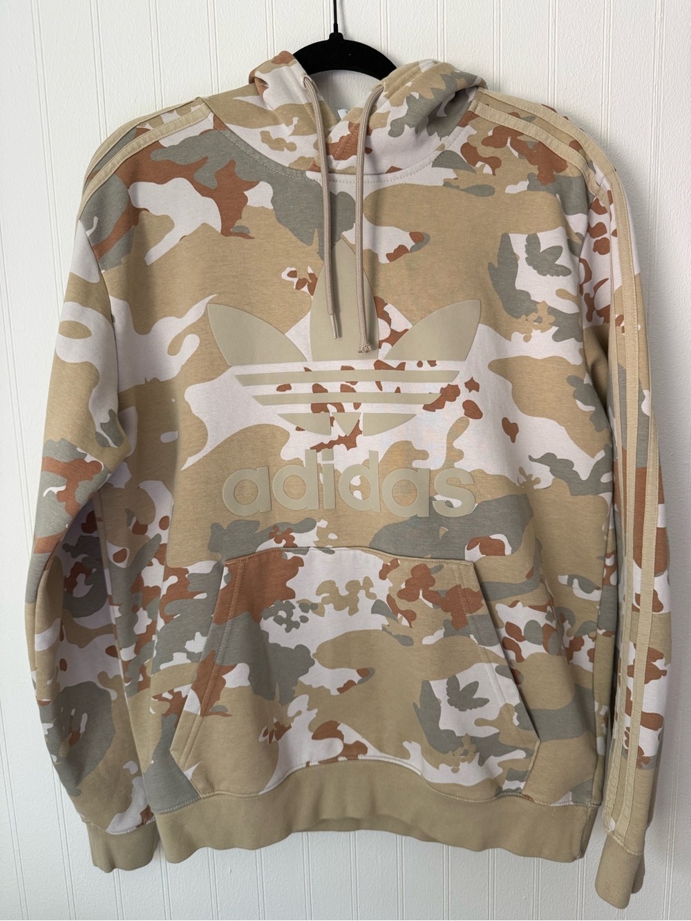 adidas Men’s Camouflage Trefoil Hoodie - Beige, Brown, Green